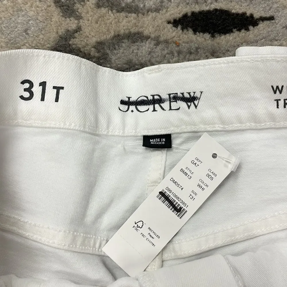 J.Crew Women's Tall Wide Leg Denim Trouser*